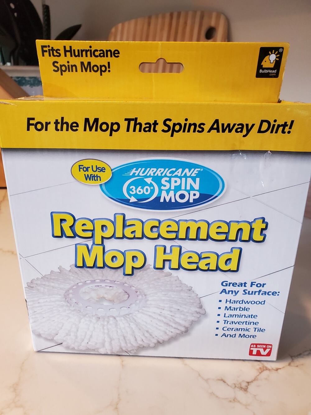 NEW Hurricane Spin Mop Replacement Mop Heads by BulbHead